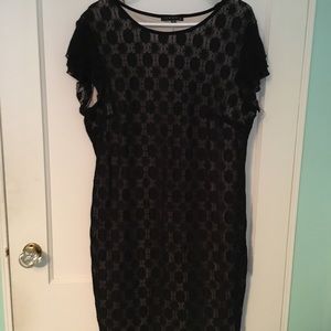 Black lace dress